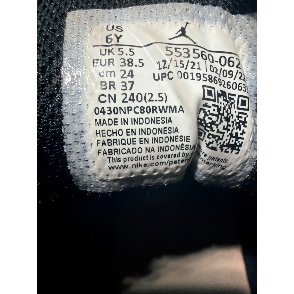 Nike Air Jordan 1 Mid GS White Black Pink Kids Size 6.5 SneakersY - Picture 4 of 6
